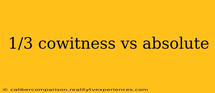 1/3 cowitness vs absolute