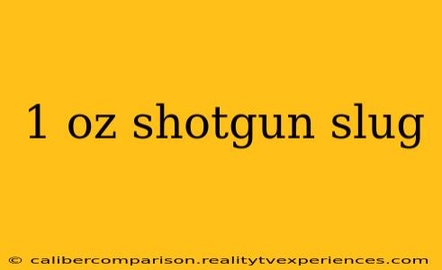 1 oz shotgun slug