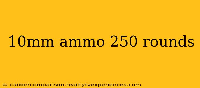 10mm ammo 250 rounds