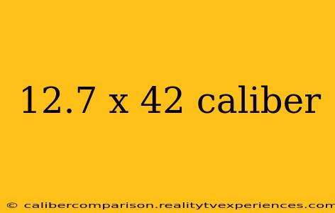 12.7 x 42 caliber