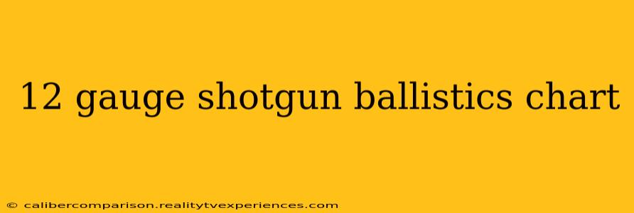 12 gauge shotgun ballistics chart