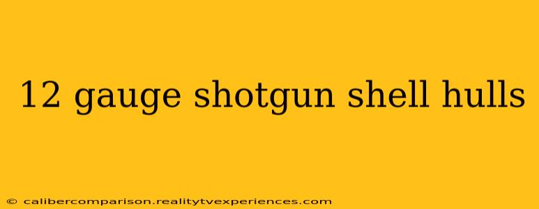 12 gauge shotgun shell hulls