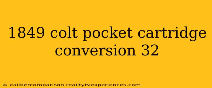 1849 colt pocket cartridge conversion 32