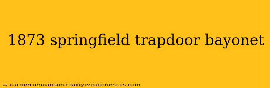 1873 springfield trapdoor bayonet