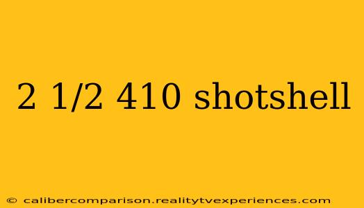 2 1/2 410 shotshell