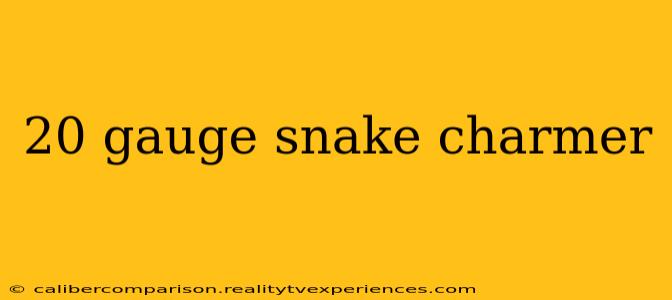 20 gauge snake charmer