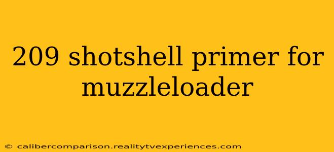 209 shotshell primer for muzzleloader