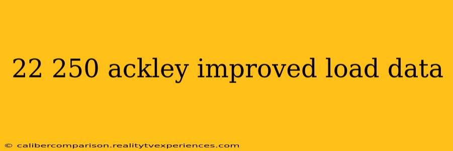 22 250 ackley improved load data