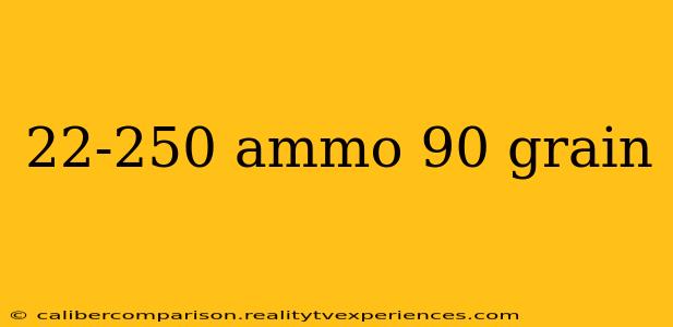 22-250 ammo 90 grain