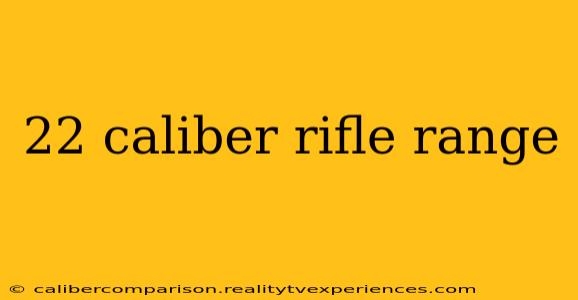 22 caliber rifle range