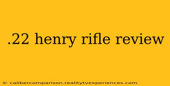 .22 henry rifle review