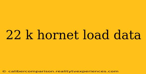 22 k hornet load data