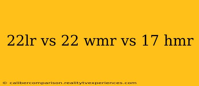 22lr vs 22 wmr vs 17 hmr