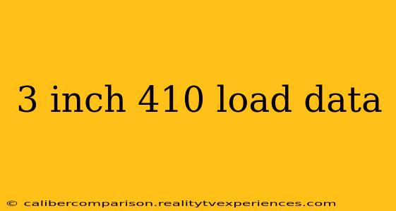 3 inch 410 load data