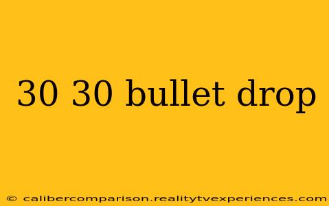 30 30 bullet drop