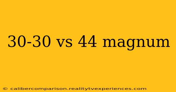 30-30 vs 44 magnum