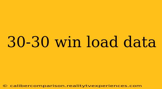 30-30 win load data