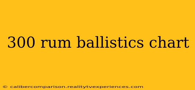 300 rum ballistics chart