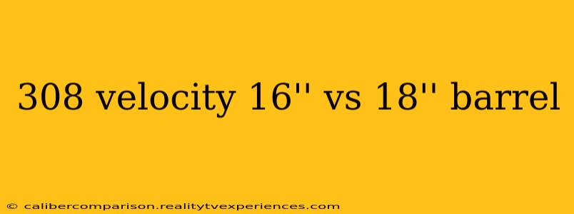 308 velocity 16'' vs 18'' barrel