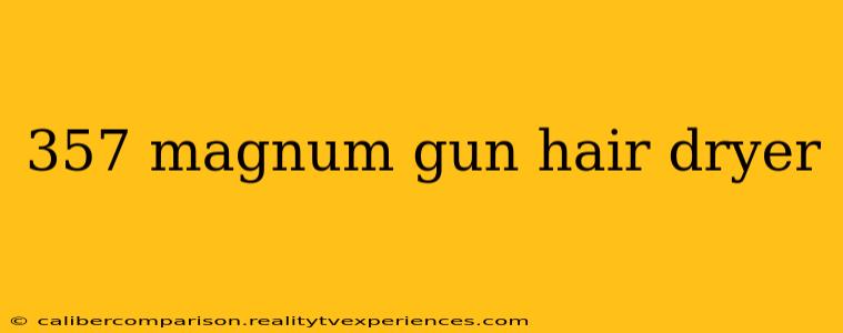 357 magnum gun hair dryer