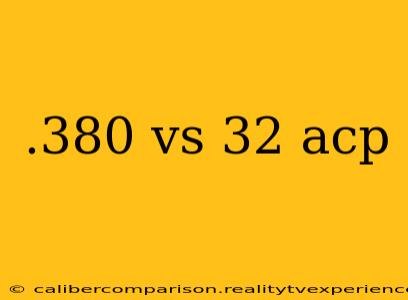 .380 vs 32 acp