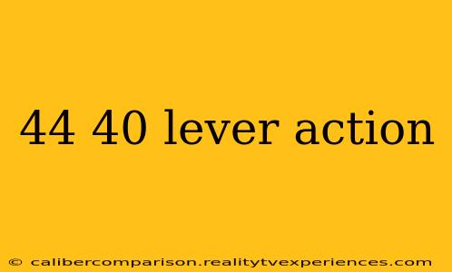 44 40 lever action