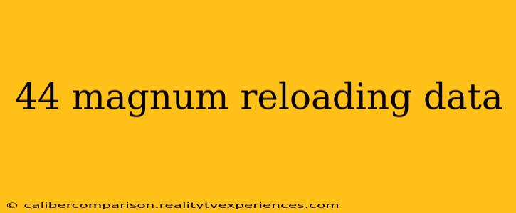 44 magnum reloading data