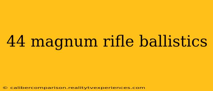 44 magnum rifle ballistics