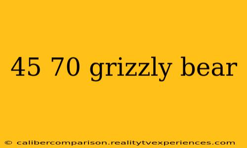 45 70 grizzly bear