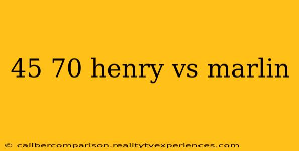 45 70 henry vs marlin