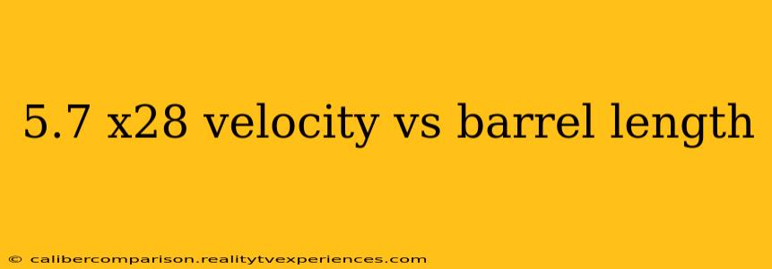 5.7 x28 velocity vs barrel length