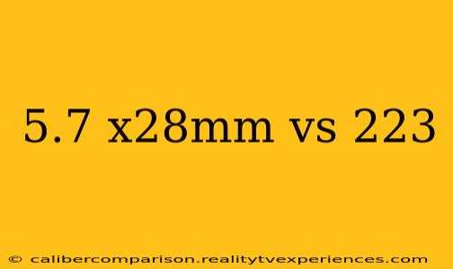 5.7 x28mm vs 223