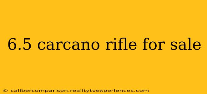 6.5 carcano rifle for sale