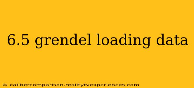 6.5 grendel loading data