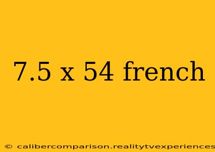 7.5 x 54 french