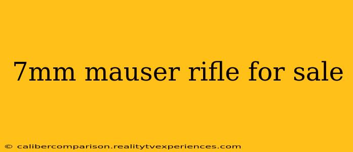 7mm mauser rifle for sale