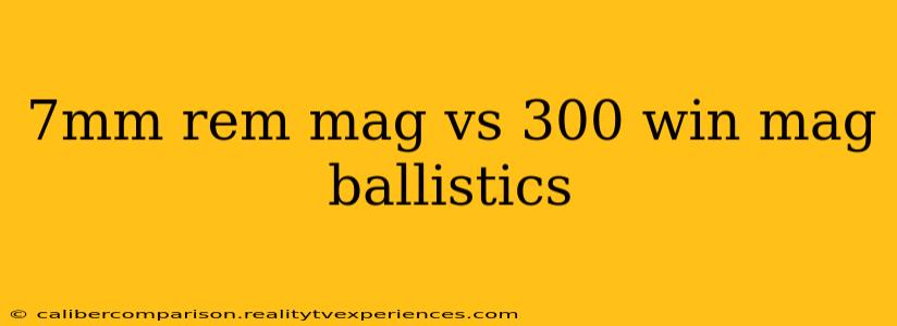 7mm rem mag vs 300 win mag ballistics