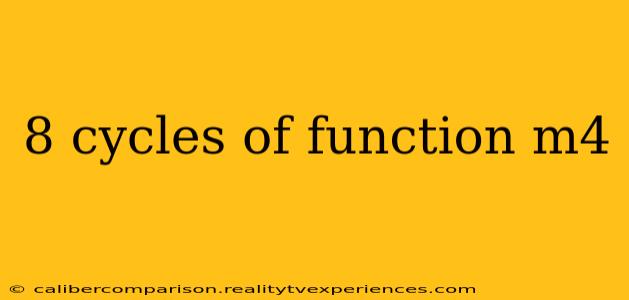 8 cycles of function m4