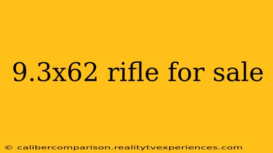 9.3x62 rifle for sale