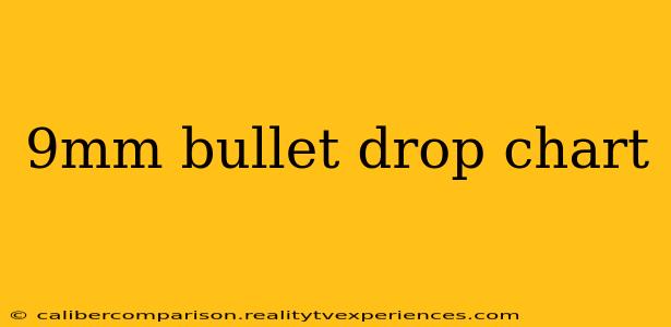 9mm bullet drop chart