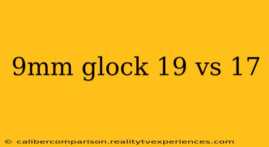 9mm glock 19 vs 17