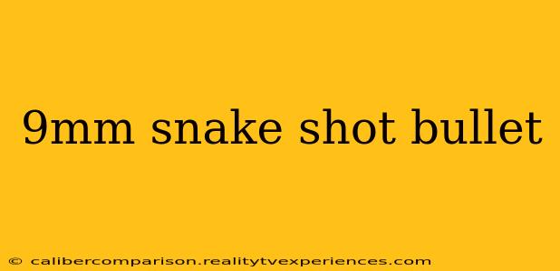 9mm snake shot bullet