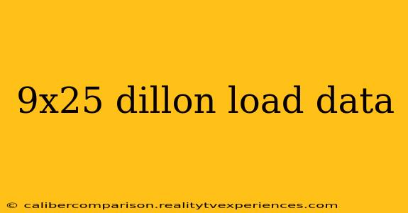 9x25 dillon load data