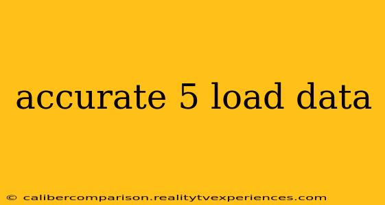 accurate 5 load data