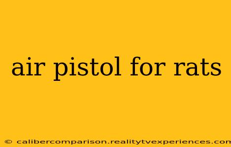 air pistol for rats