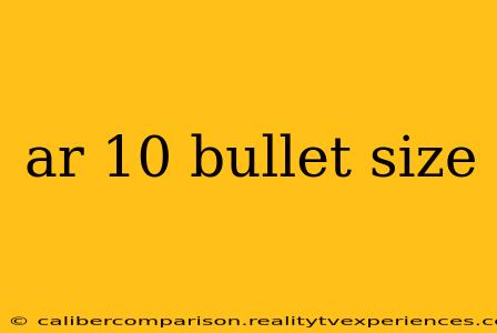 ar 10 bullet size