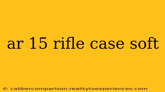 ar 15 rifle case soft