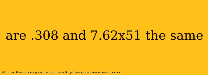 are .308 and 7.62x51 the same