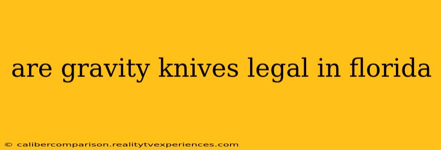 are gravity knives legal in florida