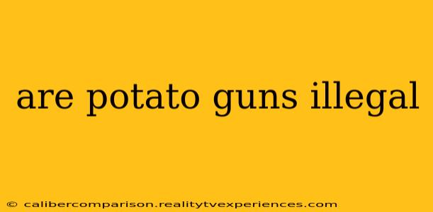 are potato guns illegal